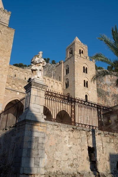 Cathedral Basilica i Cefalu, Sicilien. Italien. — Stockfoto