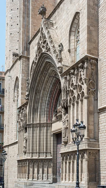 Basilica de Santa Maria del Mar, Barcelona, Spanyolország. — Stock Fotó