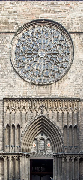 Basiliek van Santa Maria del Pi. Barcelona, Spanje Spanje. — Stockfoto