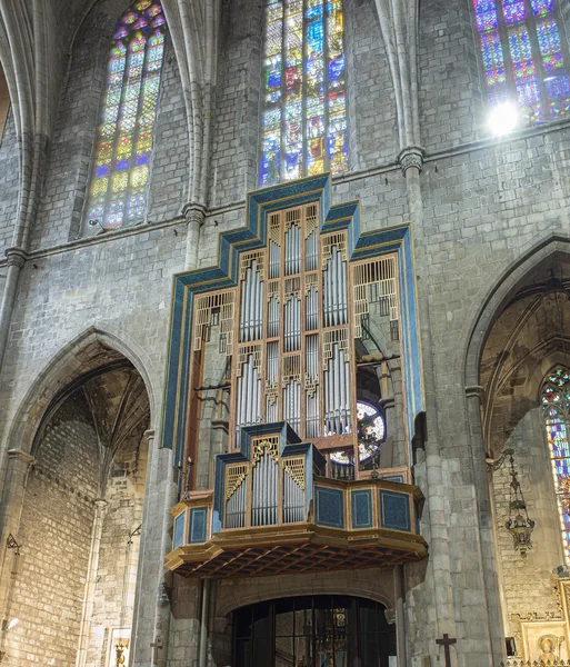 산타 마리아 del Pi 성당 바르셀로나, 스페인. — 스톡 사진