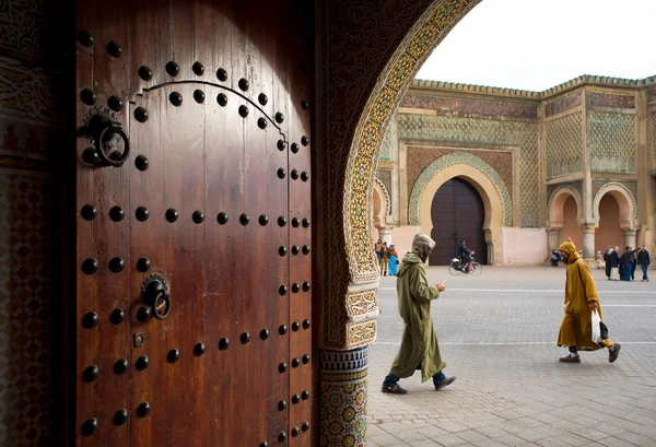 The Bab Mansour gate in Meknes, Morocco. — Stock Photo, Image