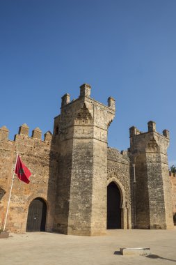 Chellah Nekropolü ana kapısı. Rabat. Fas.