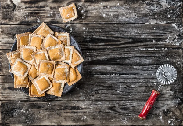 Házi friss tök ravioli. — Stock Fotó