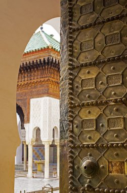 University al-Qarawiyyin. Fez El Bali Medina. Fez, Morocco. clipart