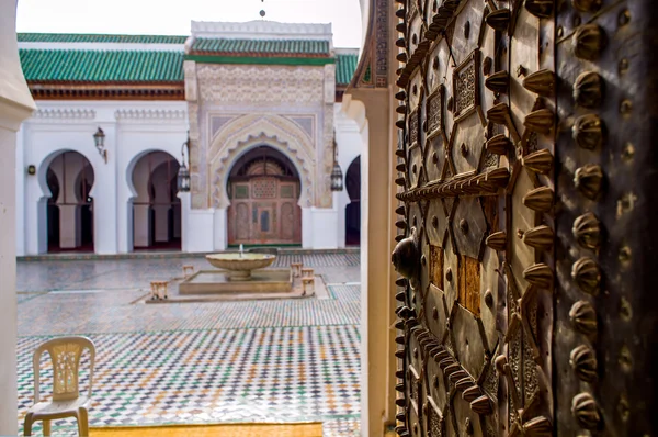 Uniwersytet al-Qarawiyyin. Fez El Bali Medina. Fès, Maroko. — Zdjęcie stockowe