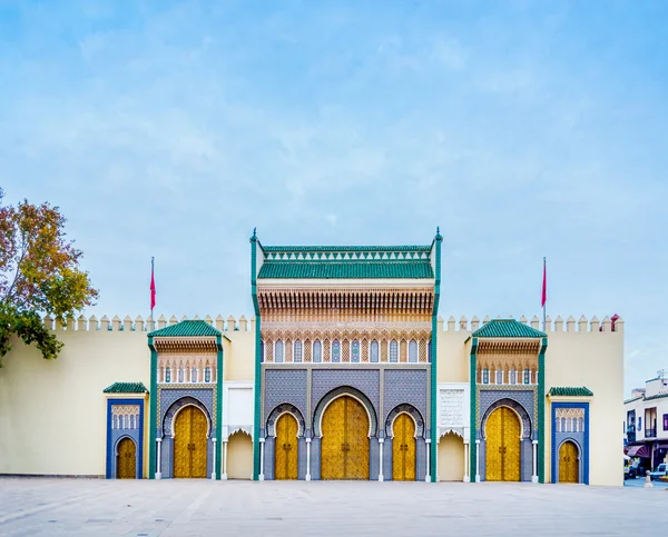 Királyi palota Fez, Marokkó. Észak-Afrika. — Stock Fotó