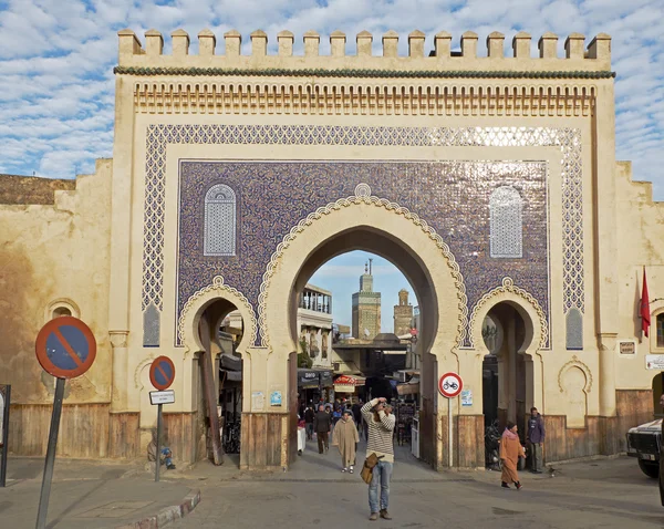 Bab 보우 Jeloud입니다. 페 엘 발리 메디 나입니다. 페 스, 모로코입니다. 아프리카. — 스톡 사진