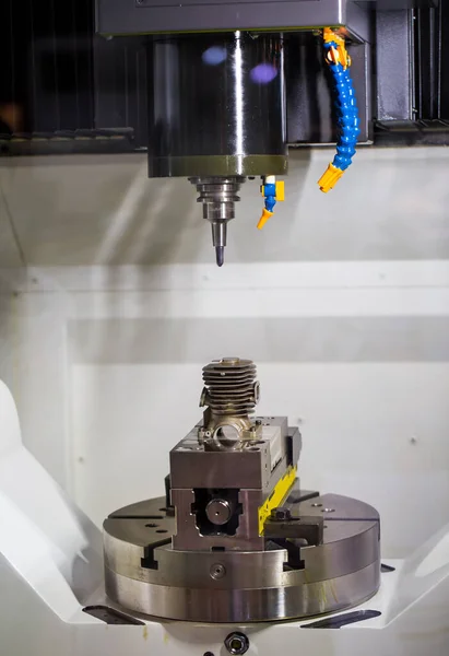 Hochpräzise Cnc Bearbeitungszentrum Industrielle Metallverarbeitung — Stockfoto