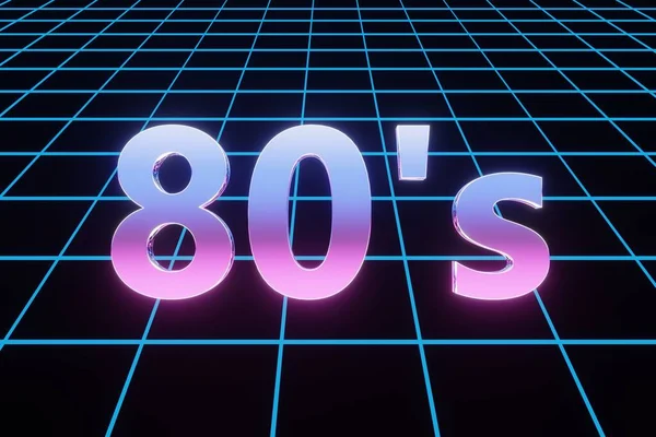 Stile Vintage Testo Neon Segno Modello Banner Retrò Con Lampadina — Foto Stock