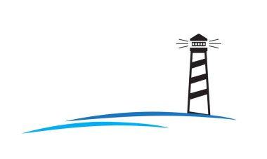 Deniz feneri binası, Beacon Şirketi logo tasarım şablonu