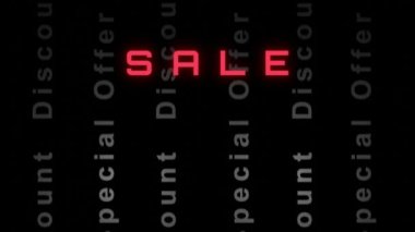 Özel indirimli tabela ve sembol reklamları. Satış afişi iş promosyonu.