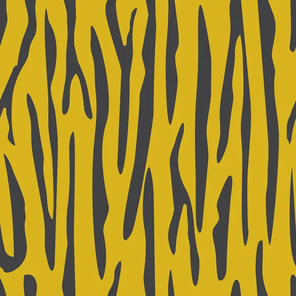 Бесшовный Рисунок Кожи Животного Полосатая Текстура Кожи Тигра Фон Моды — стоковый вектор