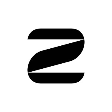 Z harfi logosunu görmeniz gerekir. Simgesi tasarım. Şablon öğeleri - vektör işareti