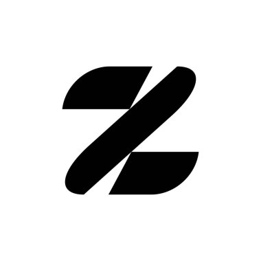 Z harfi logosunu görmeniz gerekir. Simgesi tasarım. Şablon öğeleri - vektör işareti