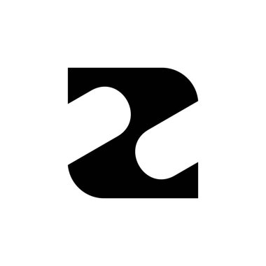 Z harfi logosunu görmeniz gerekir. Simgesi tasarım. Şablon öğeleri - vektör işareti