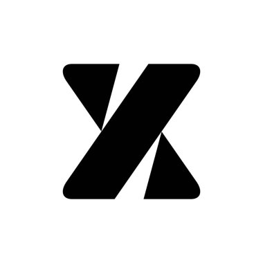 Mektup X logosu. Simgesi tasarım. Şablon öğeleri - vektör işareti