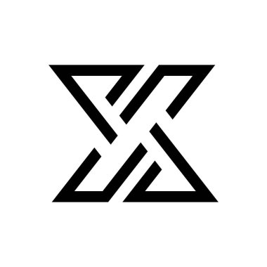 Mektup X logosu. Simgesi tasarım. Şablon öğeleri - vektör işareti