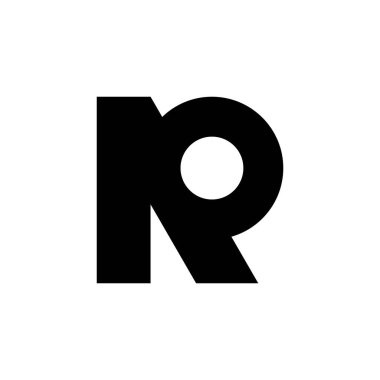 Harf R logosunu görmeniz gerekir. Simgesi tasarım. Şablon öğeleri - vektör işareti