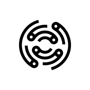 O harfi logosunu görmeniz gerekir. Simgesi tasarım. Şablon öğeleri - vektör işareti