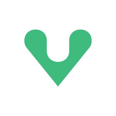 Harf V logosunu görmeniz gerekir. Simgesi tasarım. Şablon öğeleri - vektör işareti