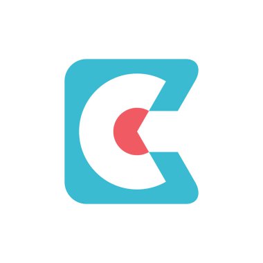 C harfi logosunu görmeniz gerekir. Simgesi tasarım. Şablon öğeleri - vektör işareti