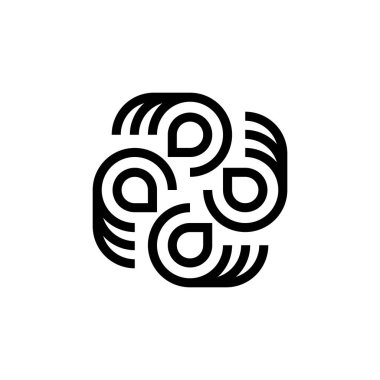 Soyut logo. Simge tasarımı. Şablon ögeleri - vektör işareti