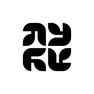 Soyut logo. Simge tasarımı. Şablon ögeleri - vektör işareti