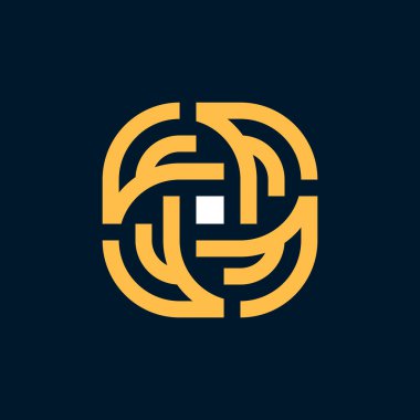 Soyut logo. Simge tasarımı. Şablon ögeleri - vektör işareti