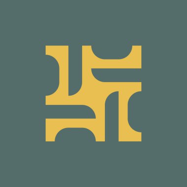 Soyut logo. Simge tasarımı. Şablon ögeleri - vektör işareti