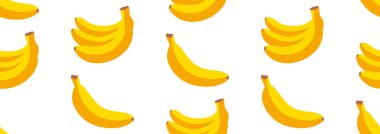 Kusursuz muz deseni. Vektör el çizimi resimleme