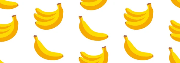 Банановый Бесшовный Рисунок Векторная Иллюстрация — стоковый вектор