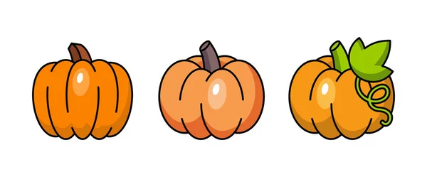 Icono Calabaza Aislado Sobre Fondo Blanco — Vector de stock