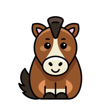 At ikonu. Simge tasarımı. Şablon ögeleri