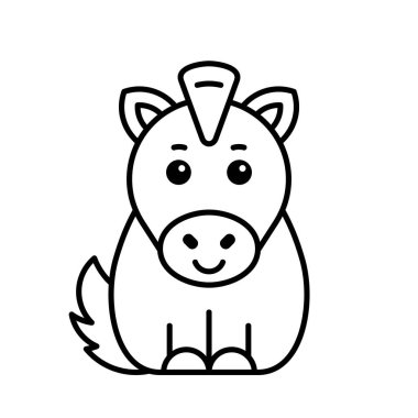 At ikonu. Simge tasarımı. Şablon ögeleri