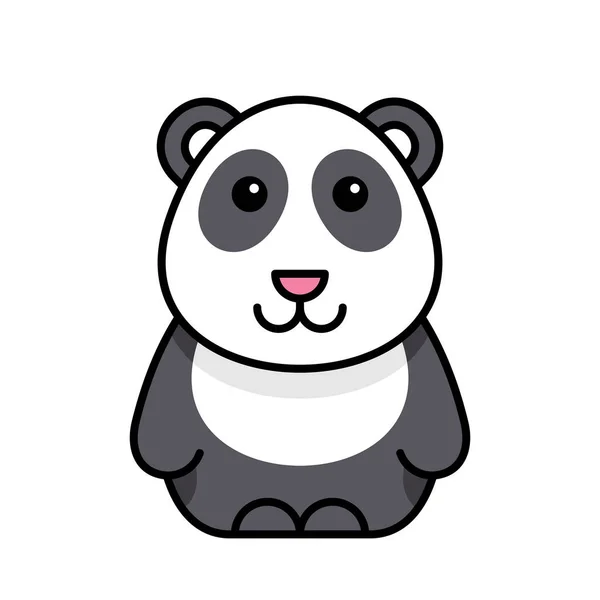 Panda Icon Icon Design Template Elements — Stock Vector