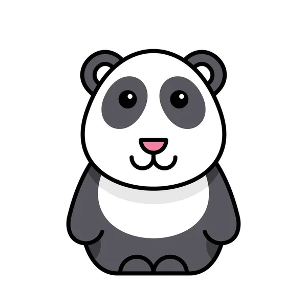 Panda Ikone Symboldesign Vorlagenelemente — Stockvektor