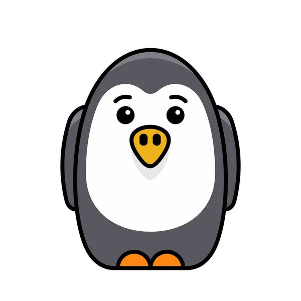 Pinguïn Icoon Ikoon Ontwerp Template Elementen — Stockvector