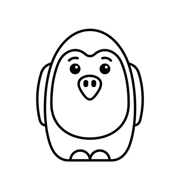 Значок Пингвина Дизайн Икон Шаблоны — стоковый вектор