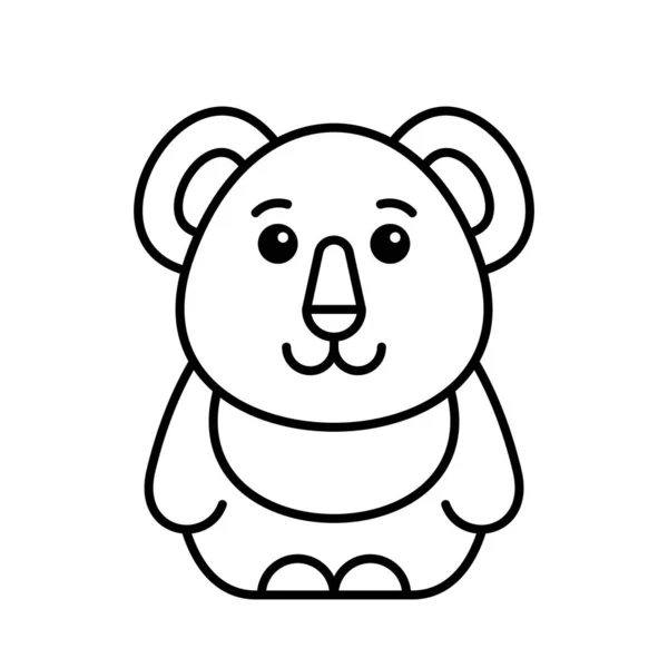 Icono Koala Diseño Iconos Elementos Plantilla — Vector de stock