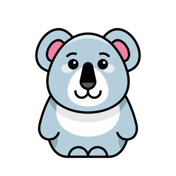 Icône Koala Icône Design Éléments Modèle — Image vectorielle