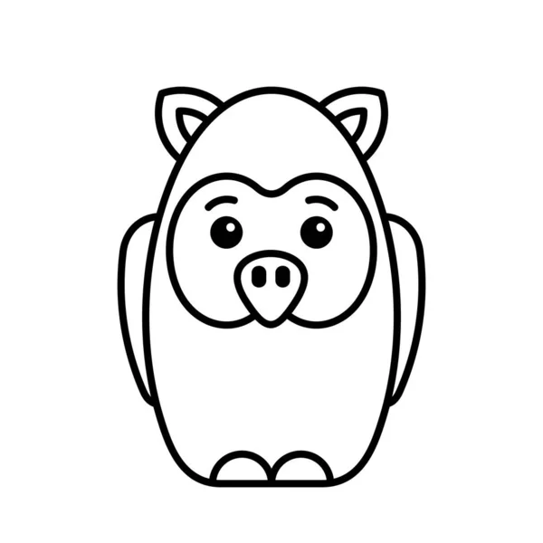 Owl Icon Icon Design Template Elements — Stock Vector