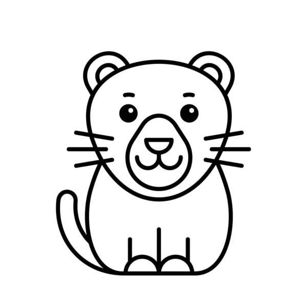 Panther Symbol Symboldesign Vorlagenelemente — Stockvektor