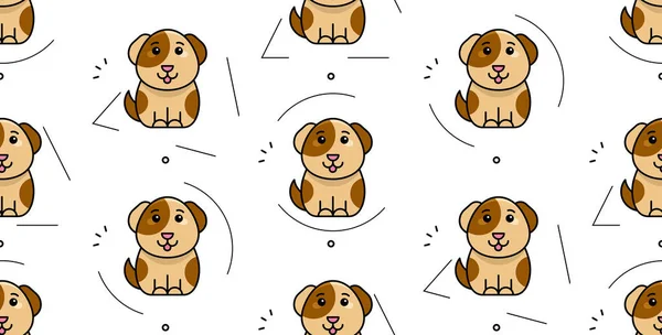 개들의 패턴이죠 아이콘 디자인 — 스톡 벡터