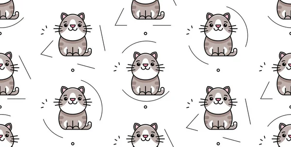 고양이의 패턴이죠 아이콘 디자인 — 스톡 벡터