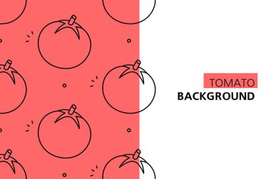 Domates arkaplanı. Simge tasarımı. Şablon elementleri beyaz arkaplanda izole