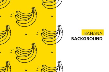 Muz arka planı. Simge tasarımı. Şablon elementleri beyaz arkaplanda izole