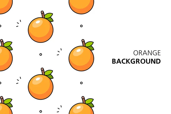 Fondo Naranja Diseño Iconos Elementos Plantilla Aislado Sobre Fondo Blanco — Vector de stock