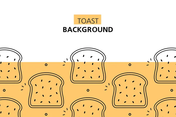 Toast Background Icon Design Template Elements Isolated White Background — Stock Vector