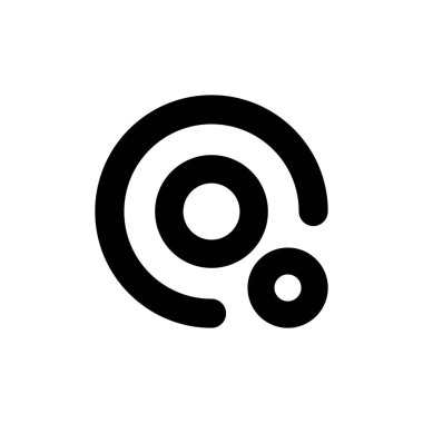 Q harfi logosu. Logo tasarımı. Şablon elementleri Geometrik soyut logo