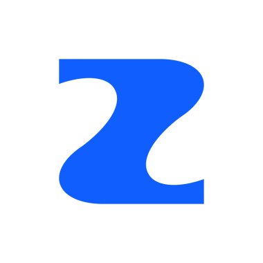 Z harfi logosu. Logo tasarımı. Şablon elementleri Geometrik soyut logo